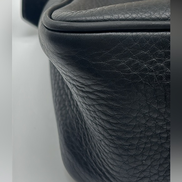 Vintage Dooney & Bourke 1975 Black Leather Purse Shoulder Handbag. Pre-Owned - Picture 9 of 13